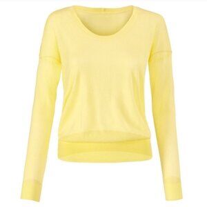 Cabi Gossamer Pullover Yellow Knit Top XS